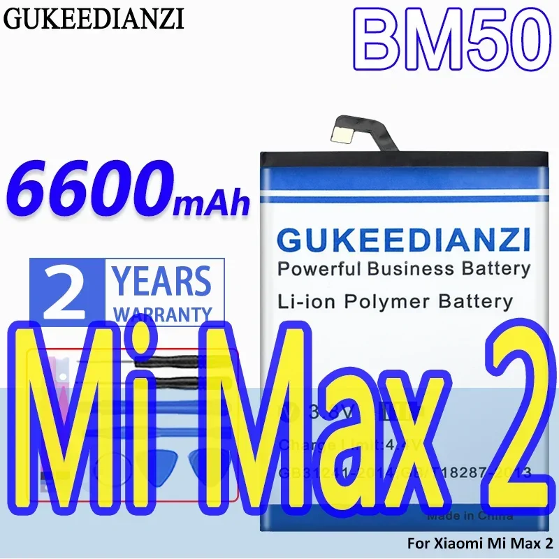 

Прочный аккумулятор 6600 мАч для Xiaomi Mi Max 2, BM50, аккумулятор для мобильного телефона
