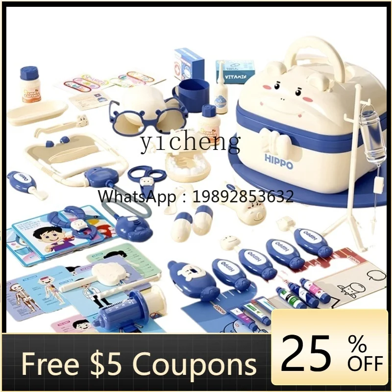 Kinder Arzt Anzug Mädchen Medizinische Medizin Box Stethoskop Spielen Simulation Injektion Baby Medizinische Spielzeug