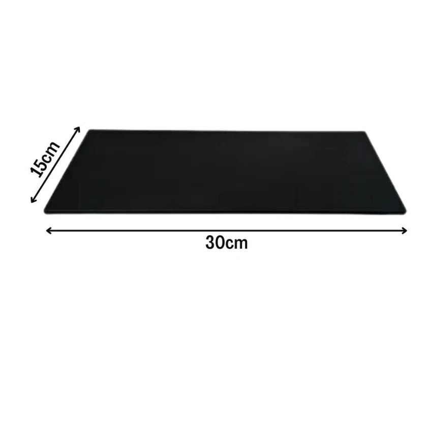 Kit 04 Shelves Black 30x15cm MDF Niche Living Room Bedroom Bathroom