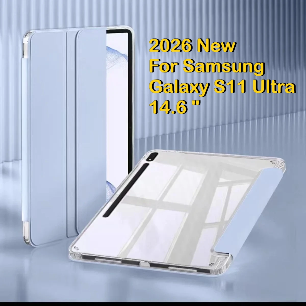 New Clear Acrylic Tablet Case for Samsung Galaxy Tab S11 Ultra S10 Lite S7 S9 FE S8 12.4 13.1 14.6 A9 A11 Plus 8.7 10.9 PU Cover