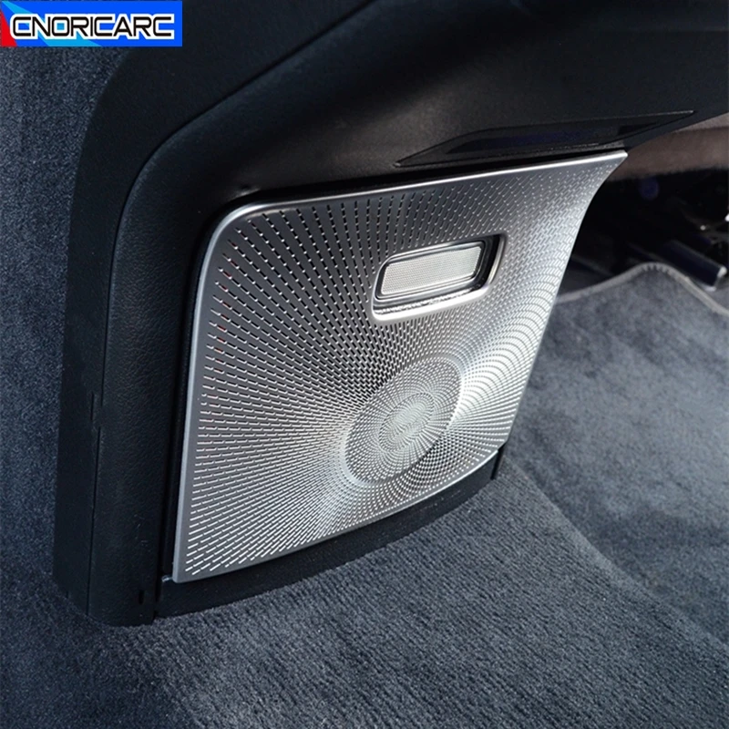 Auto Armlehne Box Hinten Unter Anti-kick Lautsprecher Abdeckung Trim Audio Stereo Aufkleber Für Mercedes Benz GLE W167 GLS x167 2020-2021