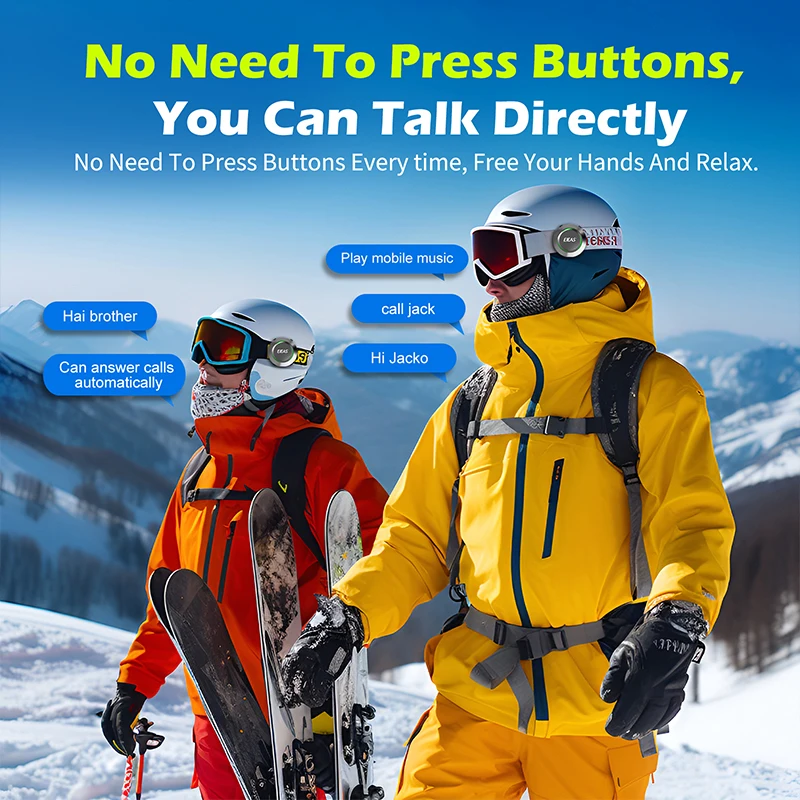 2026EJEAS New S2 Full-Duplex Waterproof Ski Helmet Intercom Bluetooth Ski Intercom for Motorcycling Accessories view 4
