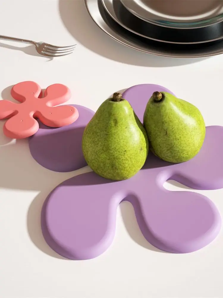 Boowan Nicole Flower Coaster formy silikonowe betonowe odlewania cementu foremka żywicy epoksydowej mata na kubki formy DIY rzemiosło narzędzie do robienia — zdjęcie 2