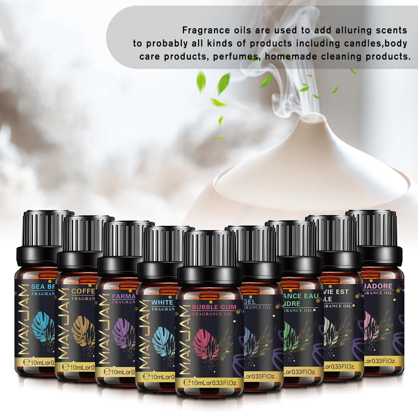 

MAYJAM 10 мл ароматическое эфирное масло пузырьковая резинка La Vie Est Belle D-Jadore белый мускус морской бриз детская пудра длительные ароматы