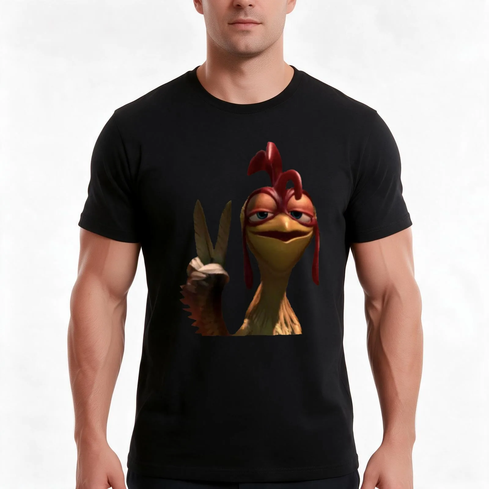CHICKEN JOE THE THIRD T-Shirt, Summer Casual Cotton Tee, Oversized Streetwear Tops, Vintage Graphic Print, Unisex Men Women