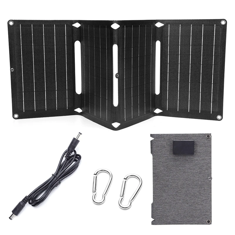 150W Folding Solar Panel ETFE Solar Battery Charger USB+DC+Type-C for Laptop Mobile Phone Power Station Outdoor Travel Camping