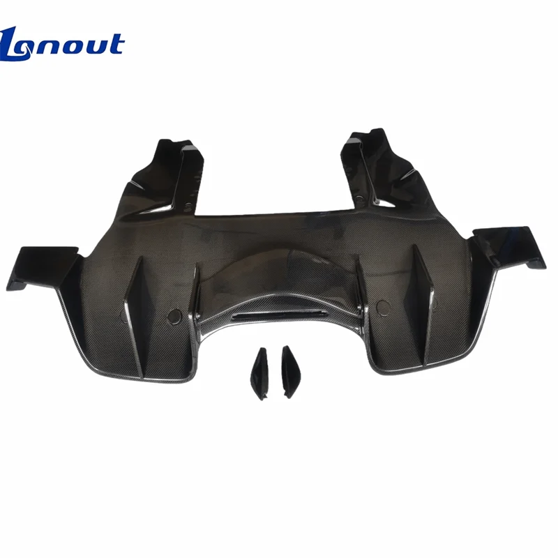 Suitable for McLaren 12C-MP4 650S Retrofit and Upgrade 675LT Style Real Carbon Fiber Rear Bumper Lip Rear Diffuser