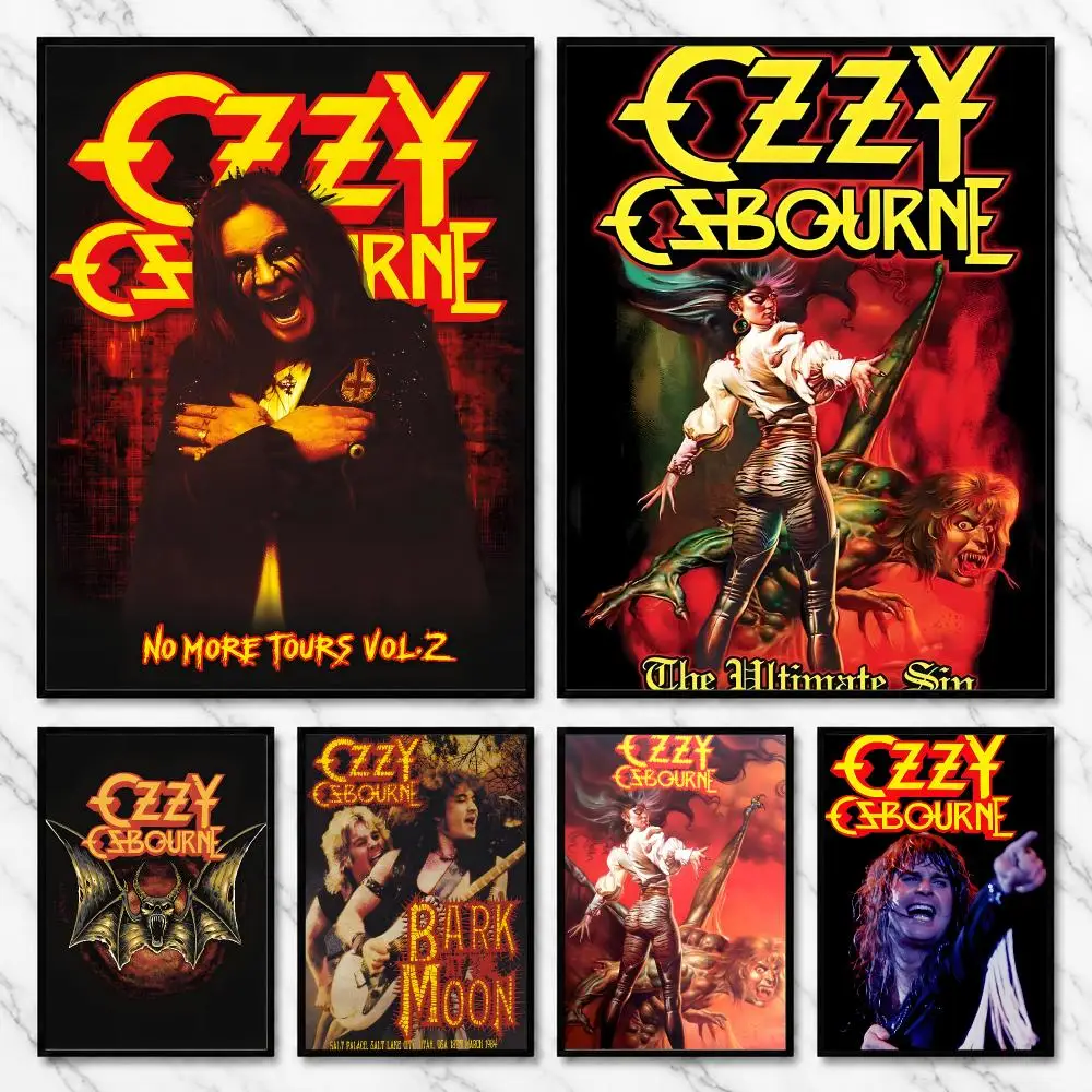 Ozzy Osbourne Heavy Metal Singer 80s Stage Anthems Poster Self-Adhesive Unframed Fashion Wall Prints for Office & Home Decor