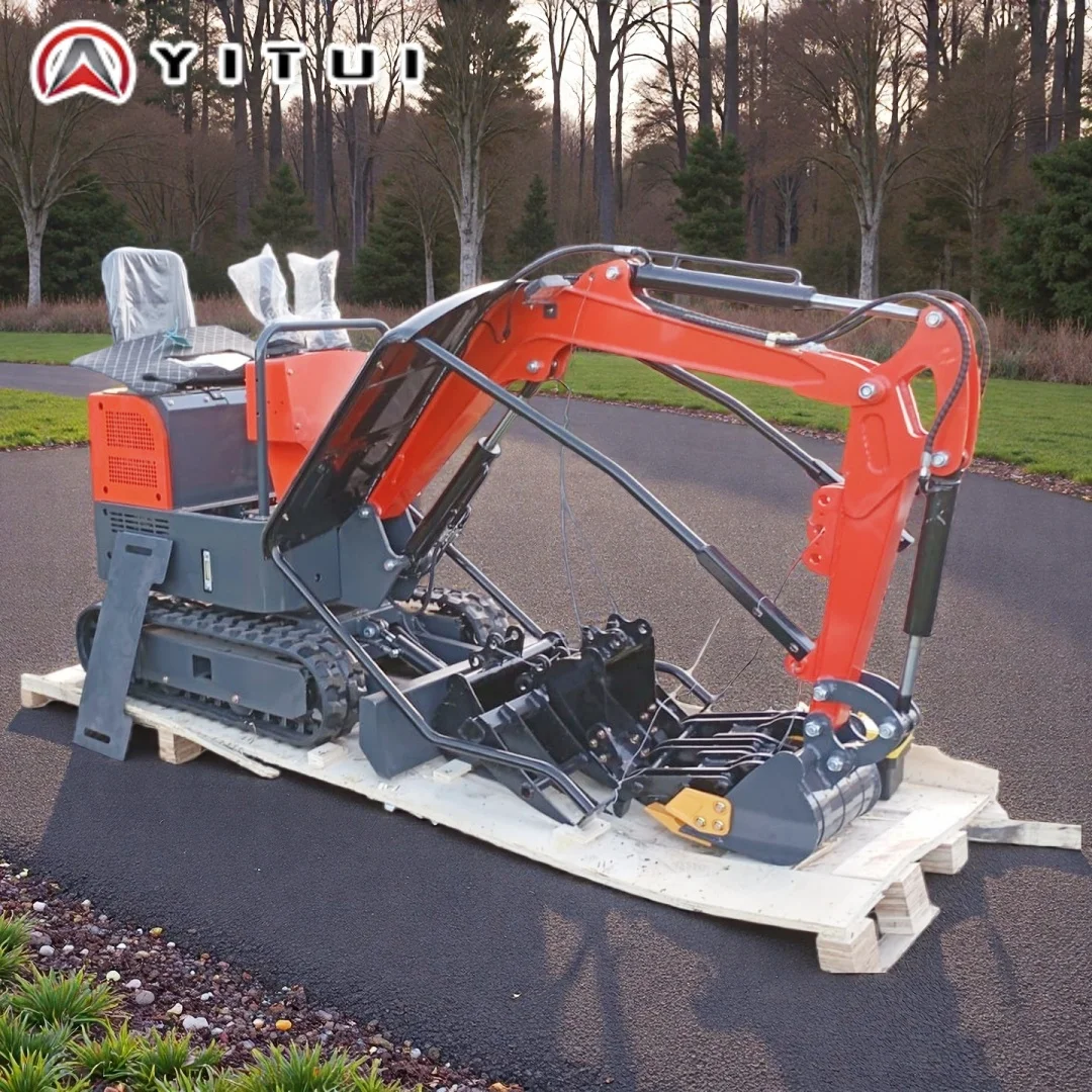 حفارة صغيرة مخصصة مع محرك كوبوتا - حفار صغير عالي الكفاءة 1.2 طن يورو 5/CE/EPA لمشاريع البناء #3