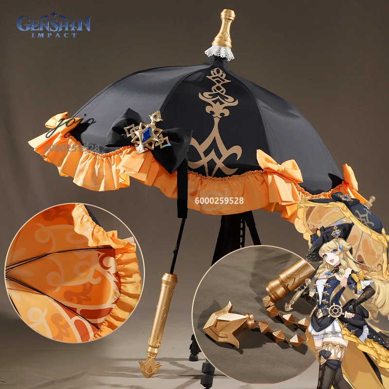 

Game Genshin Impact Navia Highly Reproducible Umbrella Prop Anime Costume Props High Quality Halloween Role Play Comic Con Sets