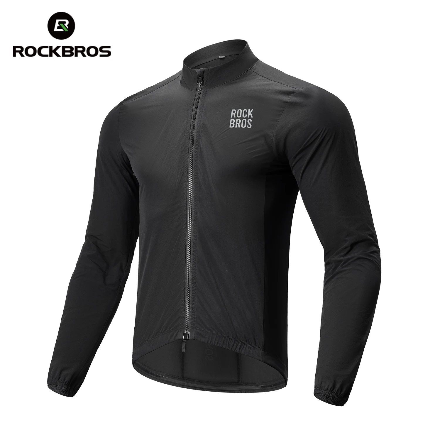 AliExpress ROCKBROS Cycling Jacket Lightweight Windproof Clothing Long-sleeved Bike Windbreaker Reflective Breathable Jacket EUR Size