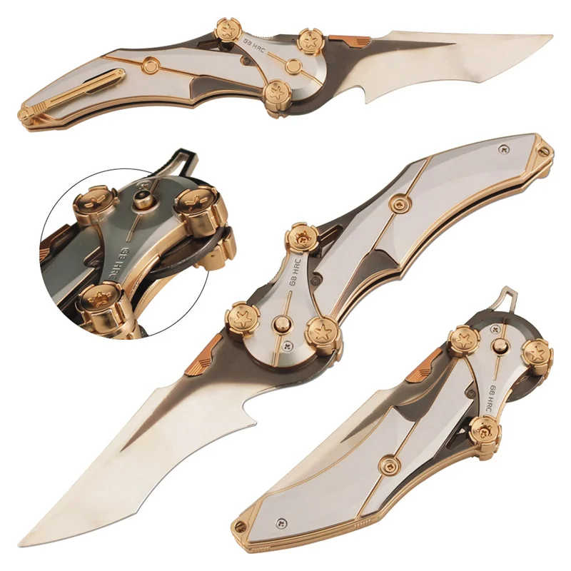 10,63 in Delta Action Folding Version Mitfühlende Falten Katana Messer Spiel Peripheriegeräte Legierung Cosplay Requisiten Ornamente Junge Spielzeug