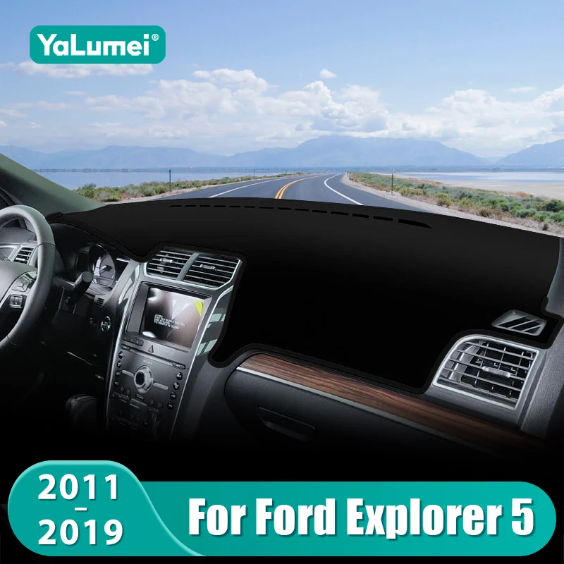Für Ford Explorer 5 2011 2012 2013 2014 2015 2016 2017 2018 2019 Auto Dashboard Matte Sonnenschutz Nicht-slip Abdeckung Zubehör ﻿