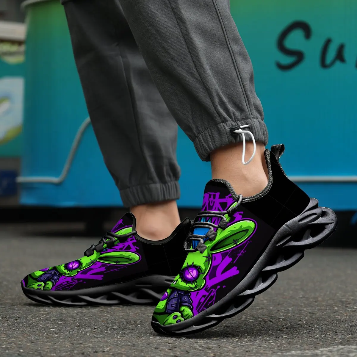 

Couple's Low-top Hollowed-out Soft-soled Rose Skull Color-block Floral Butterfly Pattern Large-sized All-season Casual Shoes