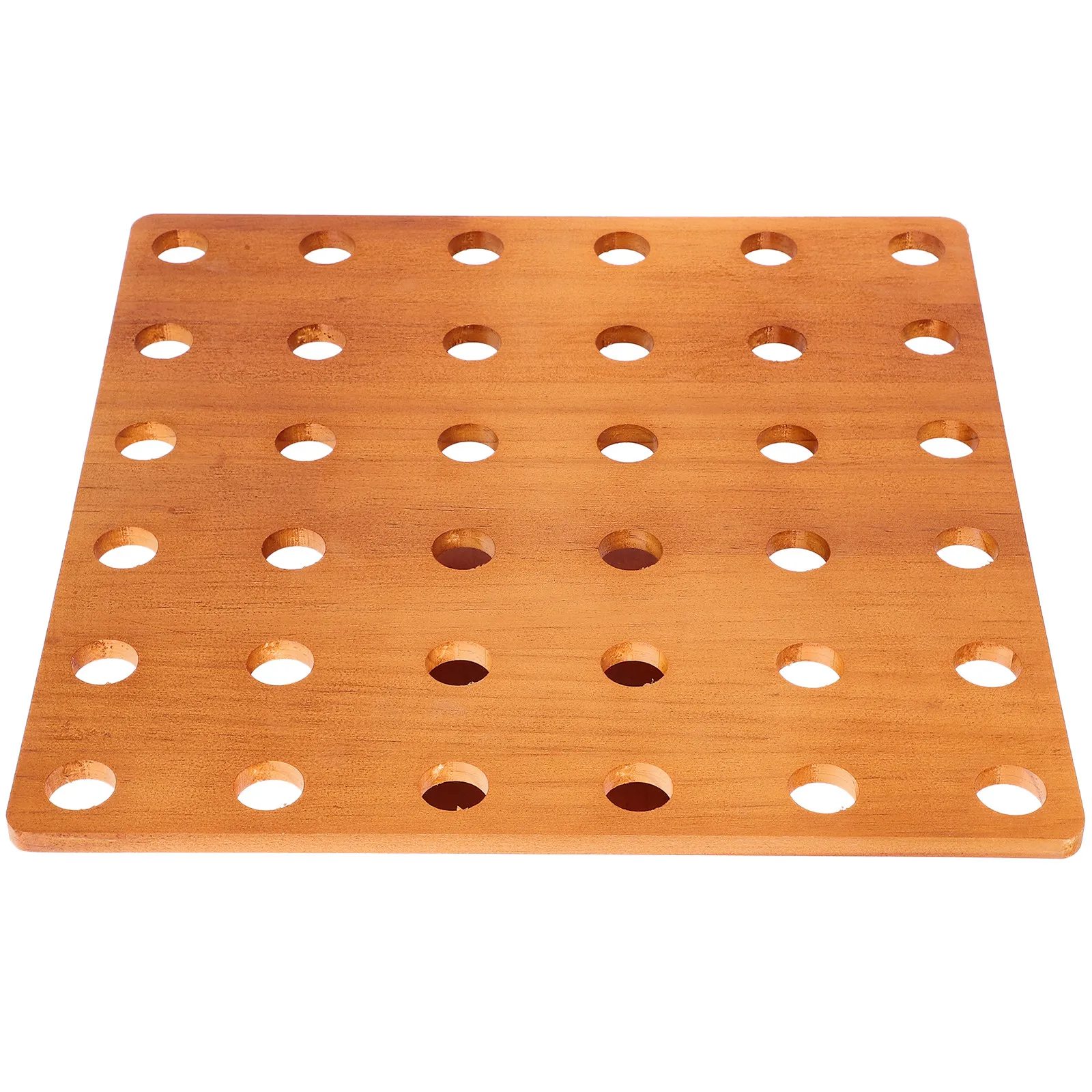 

Wooden Ice Cream Cone Holder Stand for Sushi Rolls Display Rack Countertop Use Smooth Polished Surface Sturdy Natural Wood