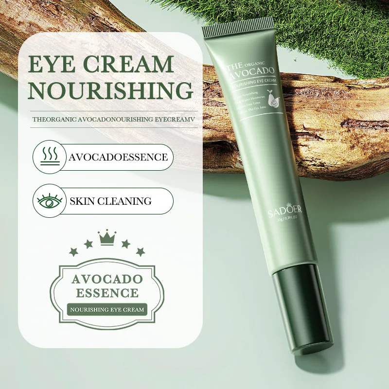SADOER Avocado Eye Cream Anti Wrinkle Dark Circles Eye Bag Firming Moisturizing Tender Eye skincare Beauty Health Skin Care
