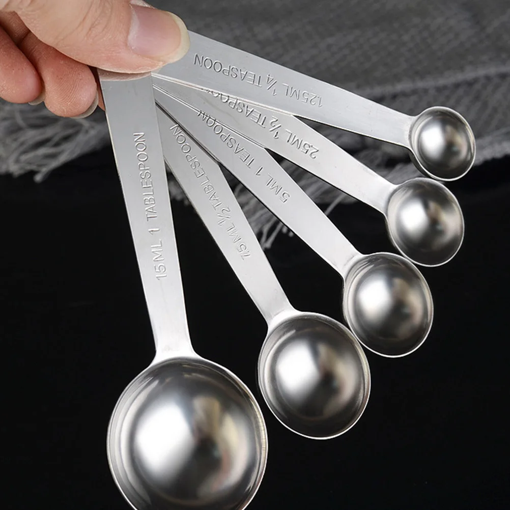 

10 pcs Stainless Steel Measuring Spoons Set 10-Piece Baking Kitchen Tools With Scale Rustproof Easy Clean Cooking