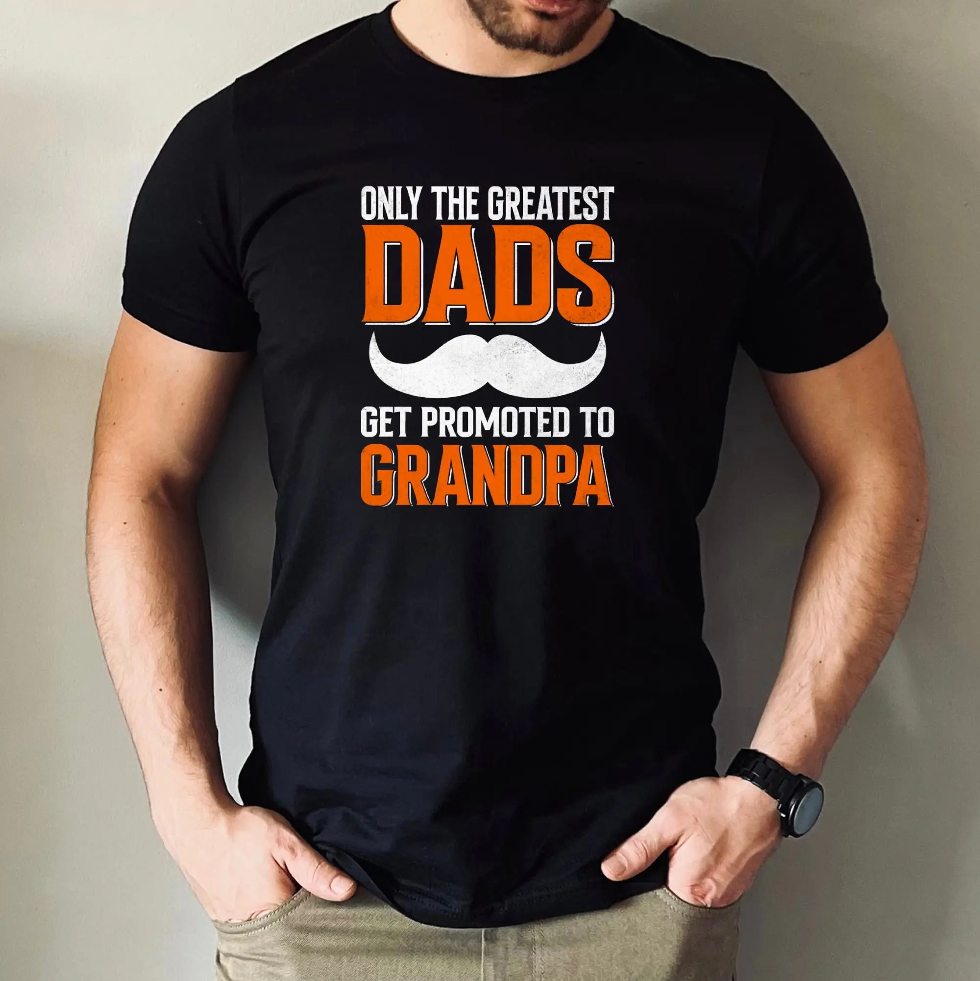 Grandpa To Be Future First Time Baby Announcement Pregnancy T Shirt Father'S Day