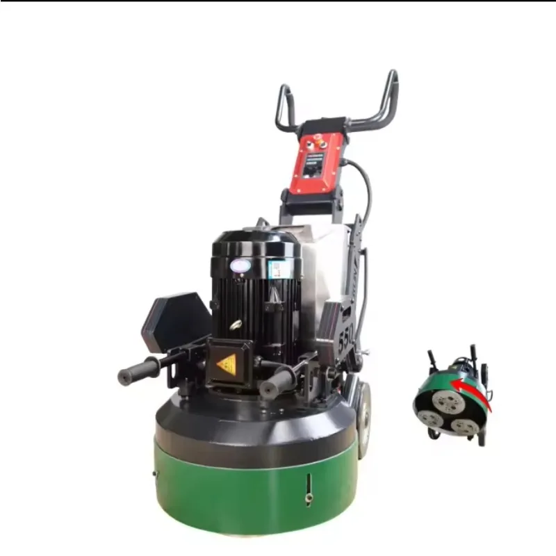 

【specialized】550 Manual/Automatic Four-Head Floor Grinder Polisher 4-Disc Construction Industry Gear Core Motor Engine Conc