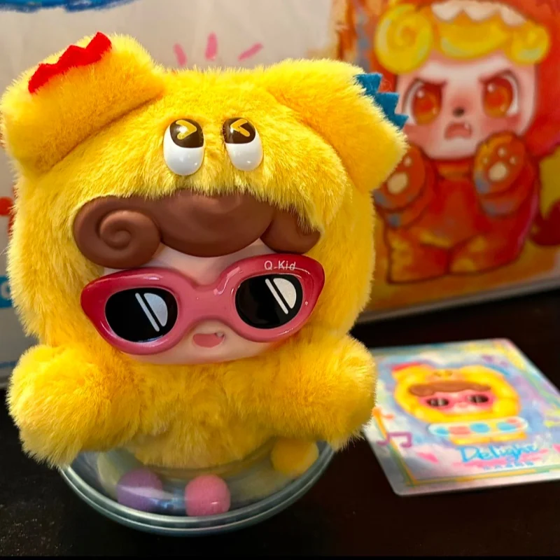 

New Q Bao Emotional Hair Monster Blind Box Vinyl Plush Toy Cute Bag Pendant Collectable Model Garage Kit Holiday Gift For Girl