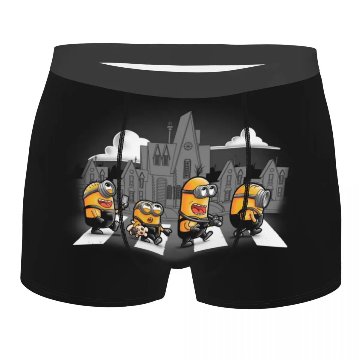 

Пользовательские M-Minions Road Essential мультяшное нижнее белье мужские эластичные трусы-боксеры шорты мягкие трусы для Homme