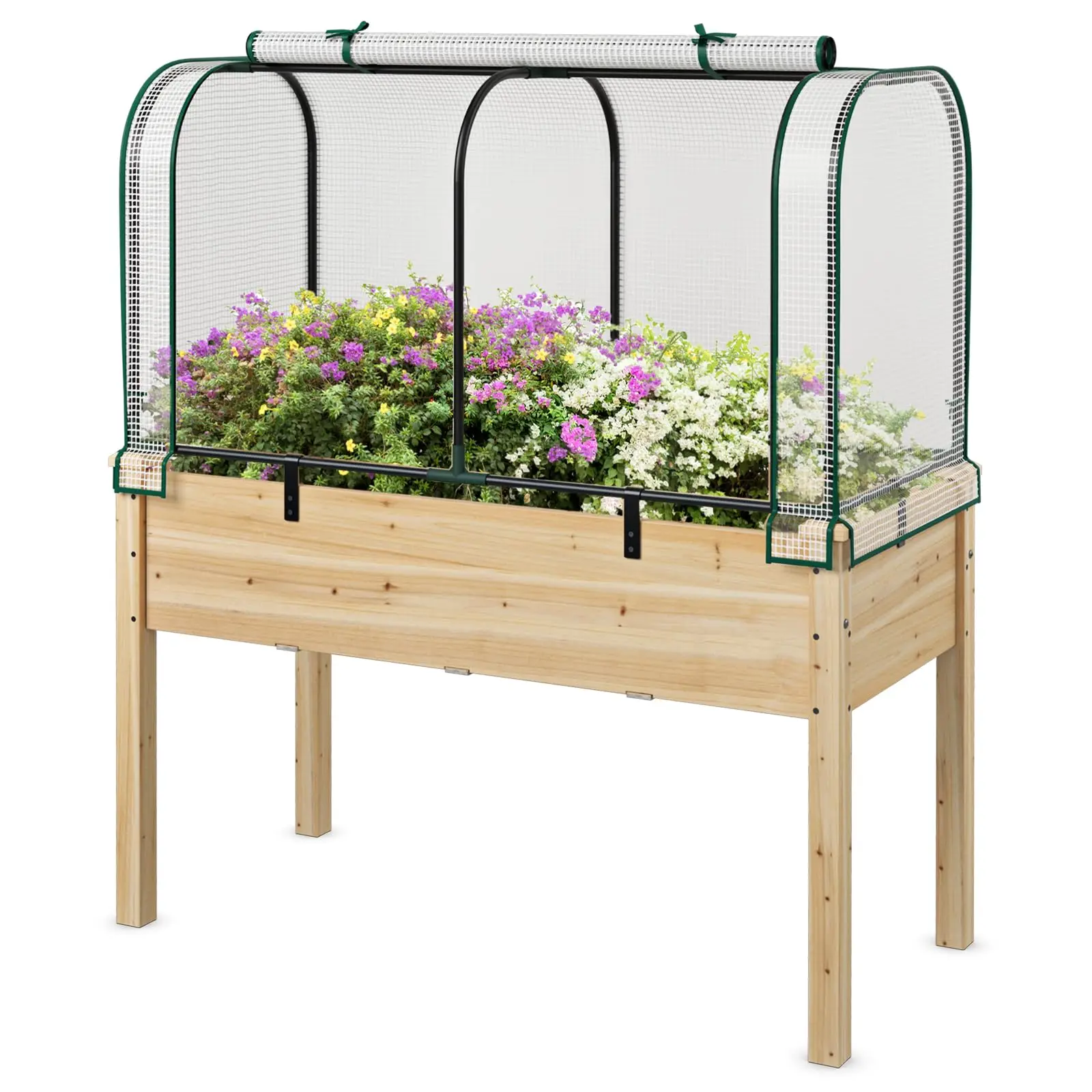 Raised Garden Bed with enhouse Cover & Legs