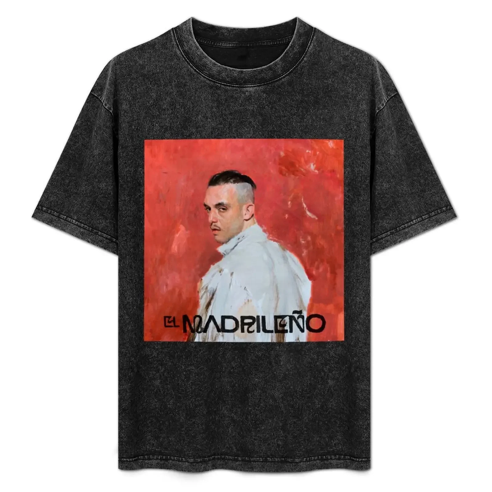El madrile?o cover-C. Tangana camiseta ropa estética de gran tamaño tops de verano camisetas gráficas de baloncesto camisetas gráficas para hombres