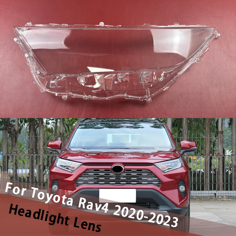 

For Toyota Rav4 2020-2023 Headlamp Shell Transparent Lampshade Lamp Housing Shade Lens Front Headlight Cover Plexiglass