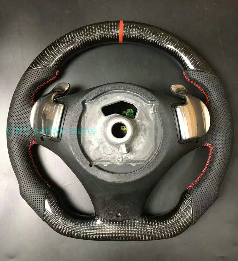 100% Real Carbon Fiber Paddle Car Steering Wheel For BMW 3 Series E82 E84 E87 E90 E92 E93