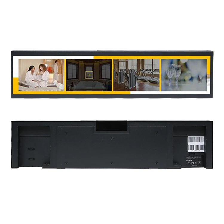 Sunworld 16.4 Inch LCD Advertising Display Stretched Bar Type RK3288 Quad Core Android Outdoor Elevator & Airport Use OEM