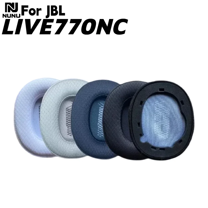 

Replacement Breathable football net memory foam Ear Pads With buckle For JBL Live 770NC Headphone repair parts Never shed skin