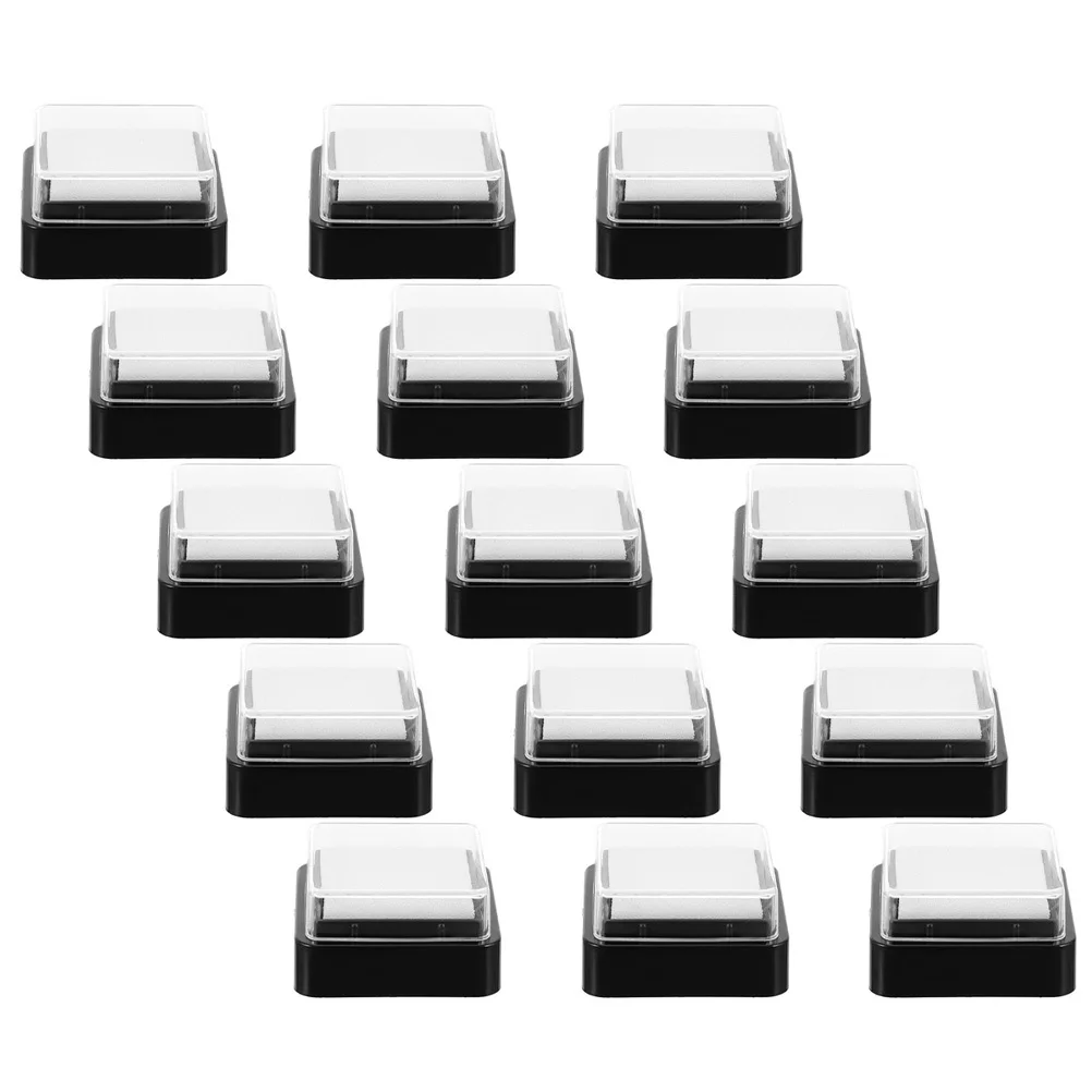 20Pcs Blank Ink Stamp Pad DIY -Function Square Pads Scrapbooking Fingerprint Art Ink Stamp Pad DIY Craft Inkpad