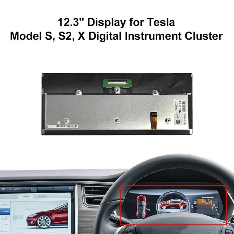 LA123WF1-SL01 LCD Display Screen Display Screen For 2014 Tesla Model S Model X Car Instrument Parts LA123WF4-SL01