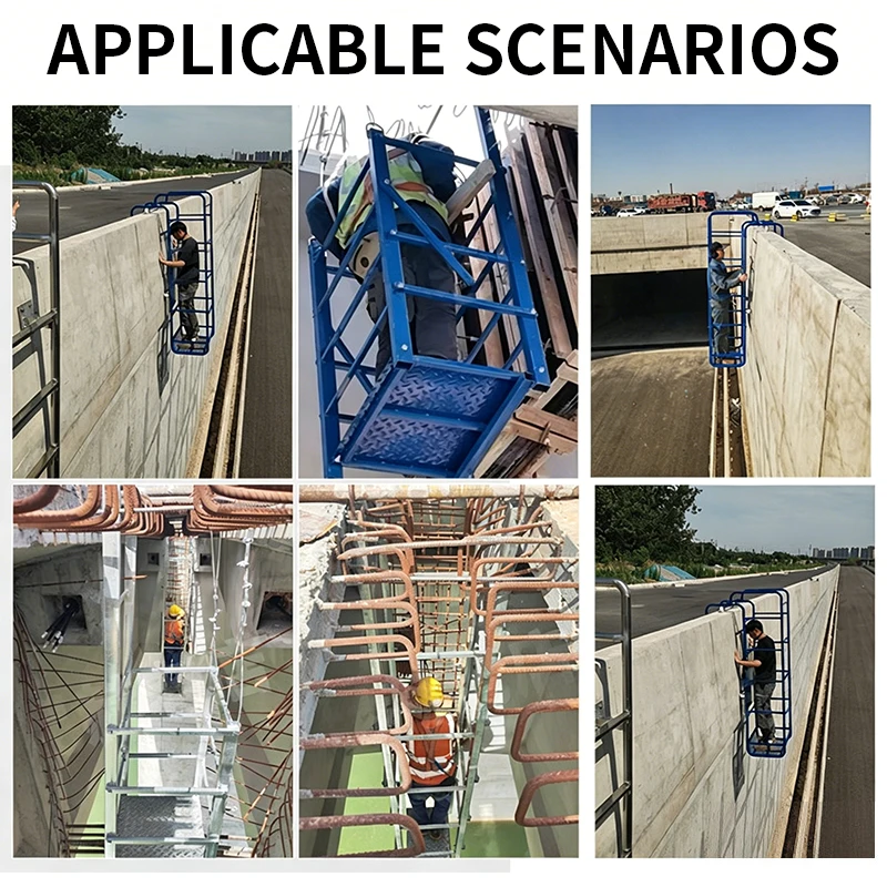 Maintenance Scaffolding for Guardrails Mobile Folding Bridge Scaffolding Cross-Bracing for Wet-Joint Bridge Deck Con(Customized)
