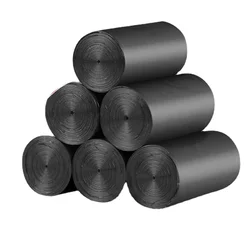Disposable Garbage Bag Large Black Household Garbage Bag 100pcs Garbage Bags 50pcs/roll