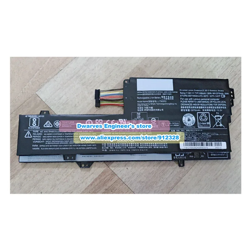 Imagem -04 - Bateria Genuína L17l3p61 para Lenovo L17c3p61 L17m3p61 L17m3p61 Lenovo Ideapad 320s13ikb81ak Yoga 720-12ikb Yoga 330-11igm K43-ise 8gb