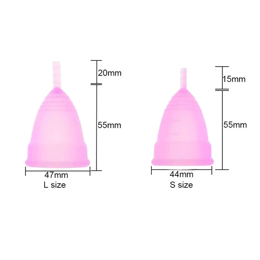 Coupe menstruelle en silicone au hasard, hygiène féminine, taille S, taille L