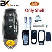 BB Key Shell Modify For Lamborghini Style Keyless Smart Car Key Shell Case For 2008 2009 2011 2013 2014 Audi A4 A4L A6 A6L Q7 TT
