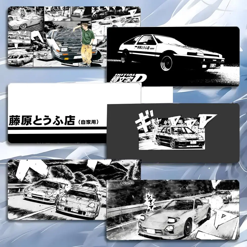 

Коврик для мыши Anime Racing I-Initial D, большой игровой коврик с защитой от скольжения, утолщенный, для ПК, стола, рабочего места