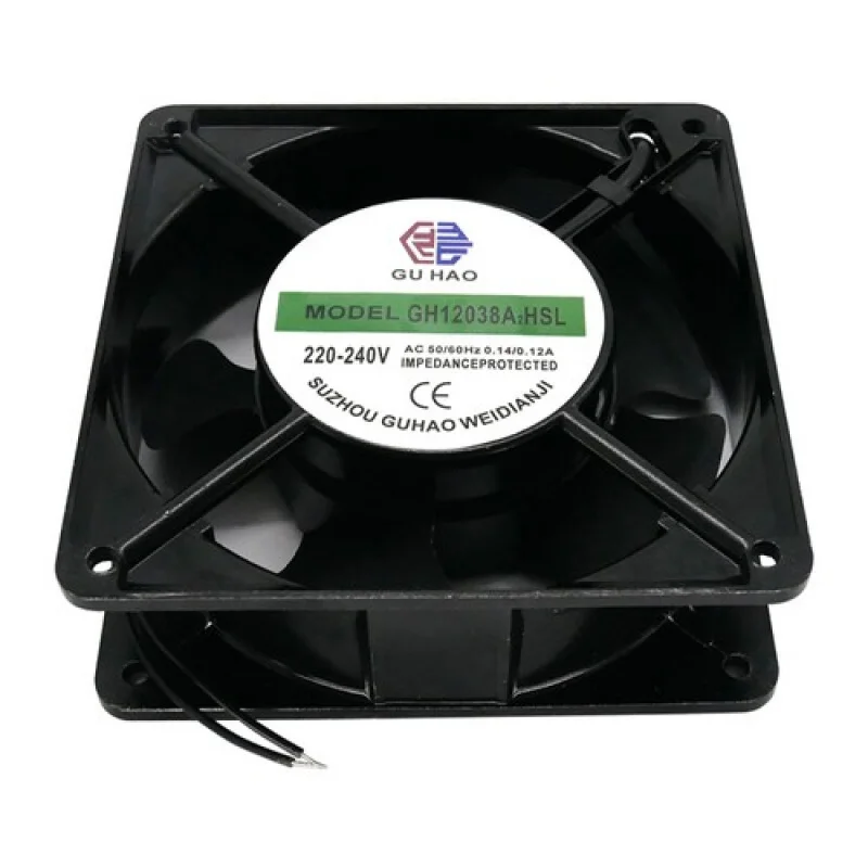 L حالات حجم الهواء الكبيرة مروحة التبريد الصامتة GH12038A2HSL 120*120*38 مللي متر 220 فولت 0.12A