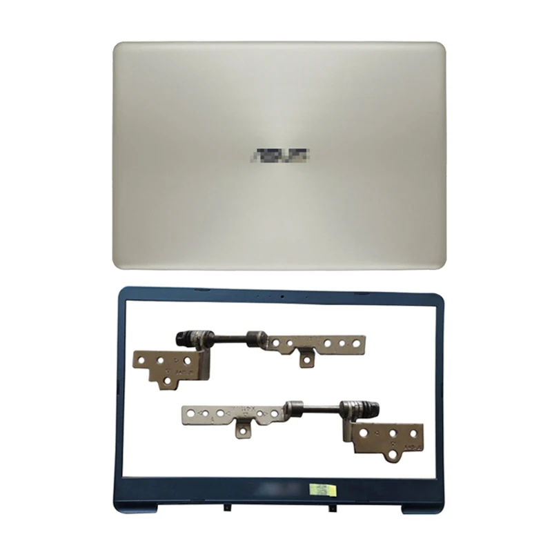 

NEW Laptop LCD Back Cover/Front Bezel/Hinges For ASUS VivoBook X411U X411 X411UF X411UN X411UA Non-Touch Top Case Gold