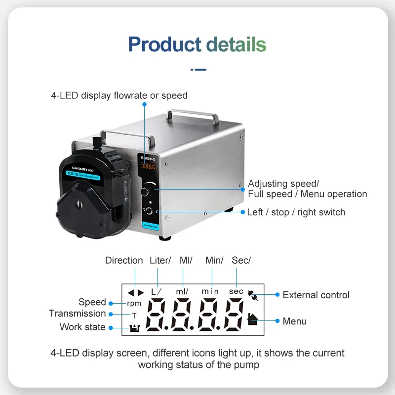 มอเตอร์เซอร์โวอุตสาหกรรมอัจฉริยะ LG350FJ ปั๊มเพอริสตัลติกแบบปรับแรงบีบได้ สำหรับการบรรจุเบียร์และงานเหมือง