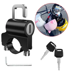 Universal Motorcycle Helmet Lock Anti-Theft Fixed Lock Handlebar Mount Bicycle Electric Motorbike Security Lock Accessories
