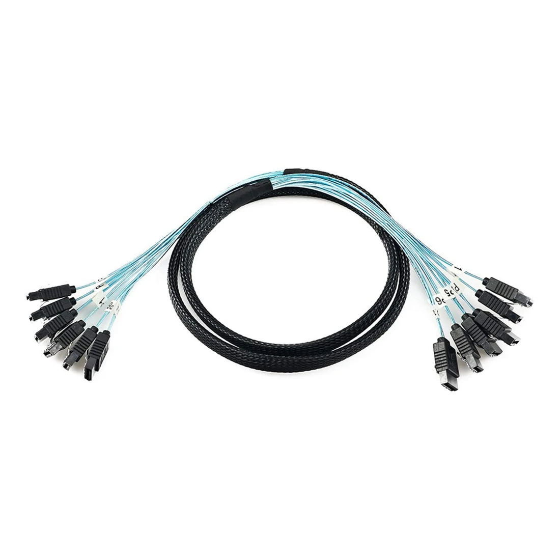 Cable divisor Accesorios de computadora Cable SATA III SAS SATA 7 pines hembra a SATA 7 pines ​   Cable de datos hembra (0,5 M)