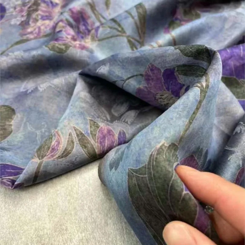 ผลิตภัณฑ์ใหม่ทําจากผ้ากอซผ้าไหมกุหลาบดอกไม้เจาะรูสําหรับชุดกี่เพ้าที่มีสไตล์และ