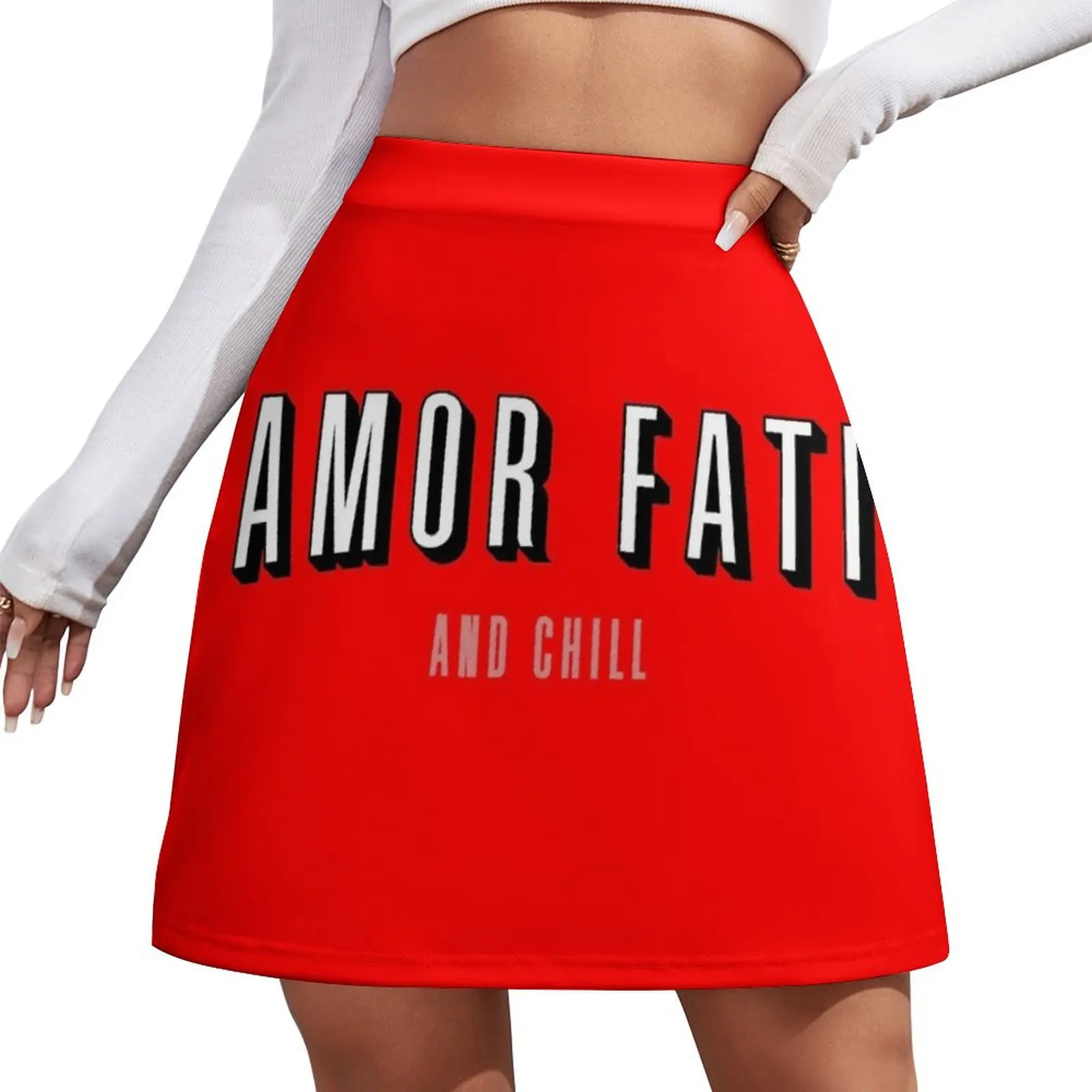 

Amor Fati and Chill - Philosophy Gift Mini Skirt Summer dress mini skirt korean style women clothing skirt sets