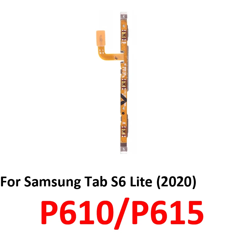 For Samsung Galaxy Tab S6 Lite P610 P615 Tablet External Power Volume Button On Off Up Down Key Internal Flex Cable Parts Grey image 3