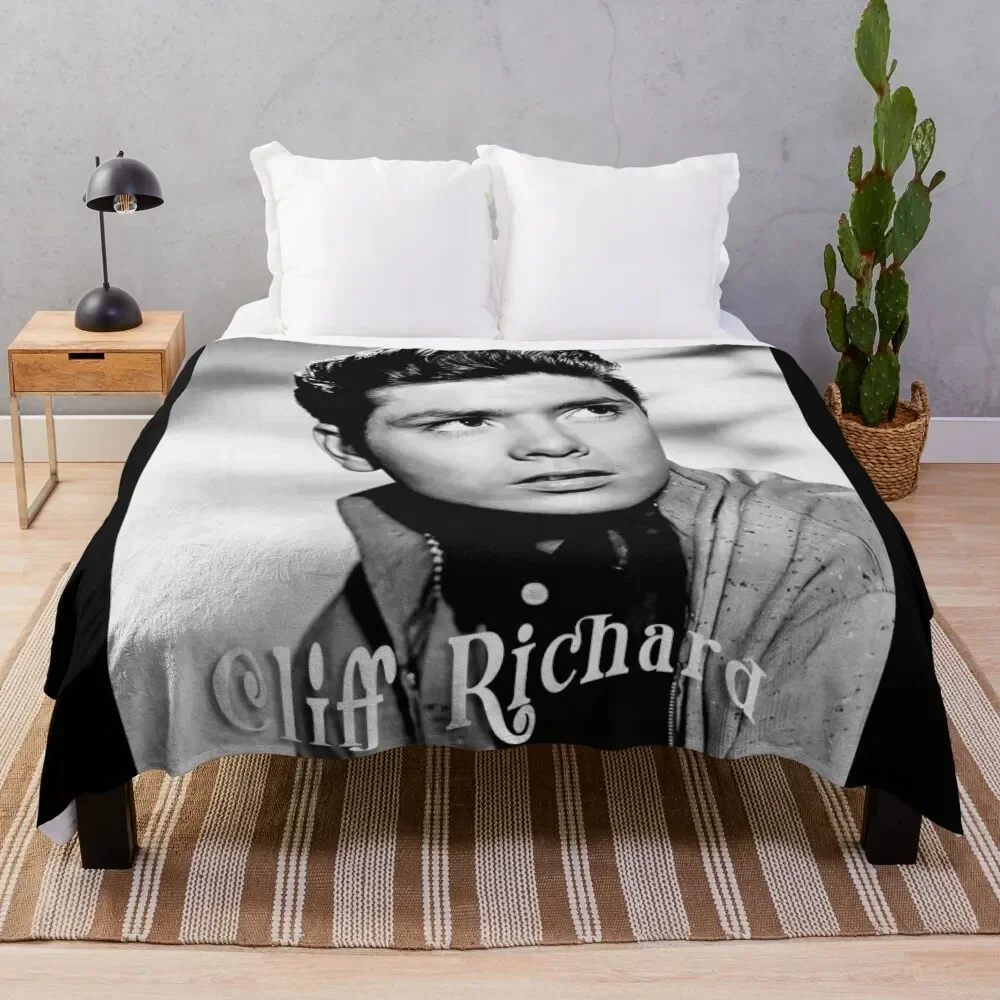 

Cliff Richard Throw Blanket funny gift Flannel Fabric Blankets