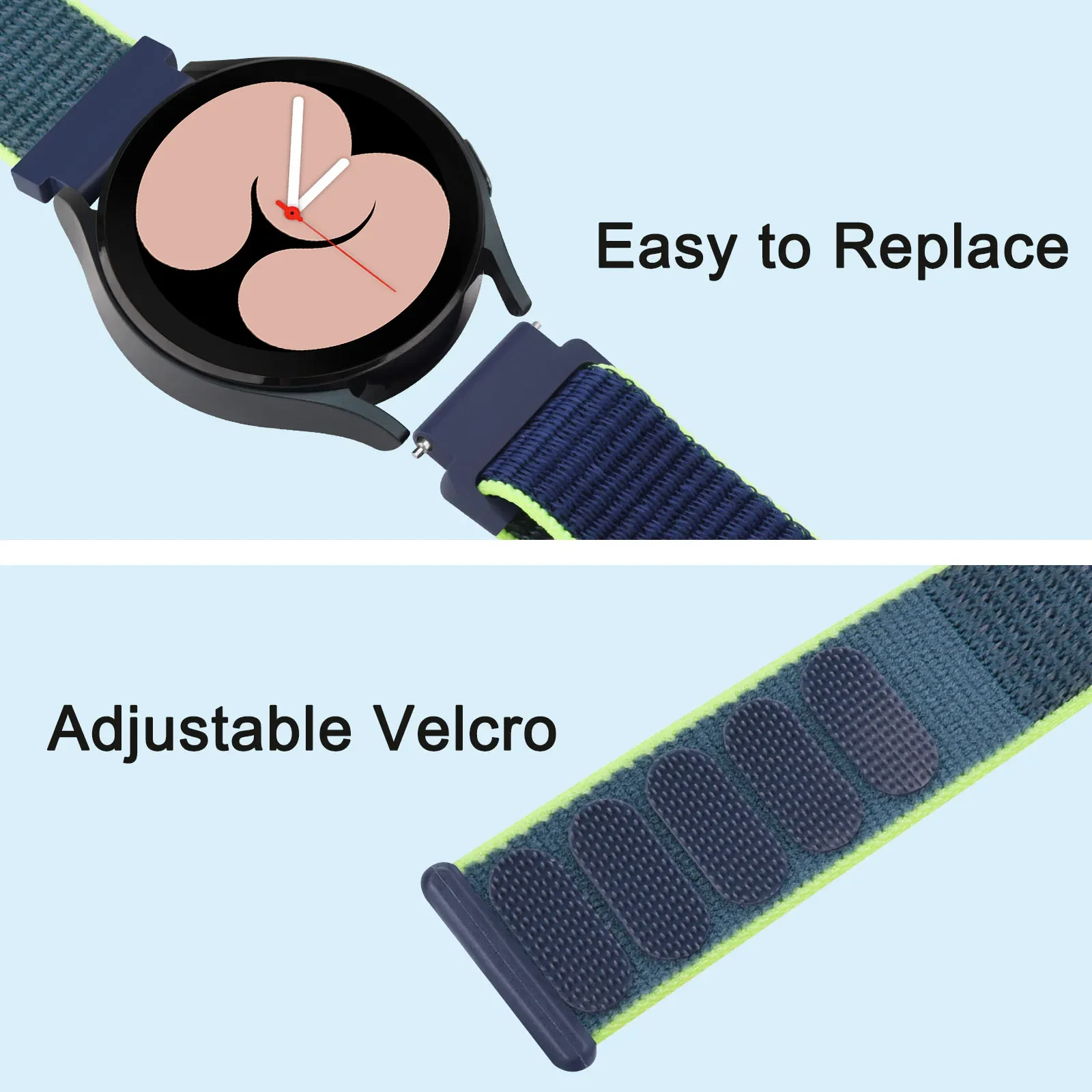 Nylon 20mm Strap For Haylou RS4 Plus/LS02/ RS4 LS12 Band Bracelet For Xiaomi Mibro Lite/Mibro Color Air Strap/Realme Watch T1