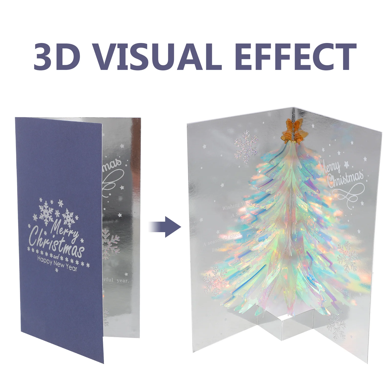 3 D Paper Carving Peacock Greeting Card Pop-up Cards Birthday 3d Cartoon Gift Christmas Tree Blessing